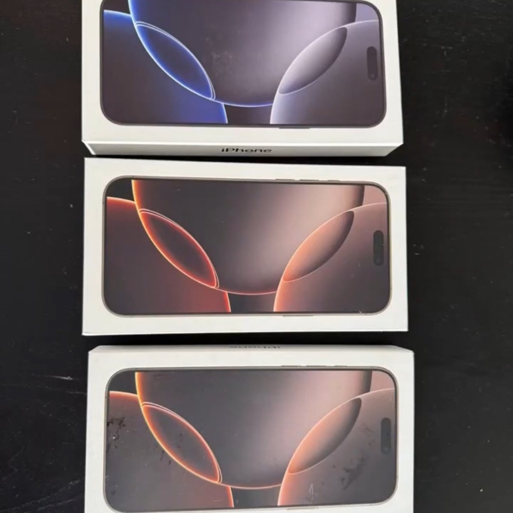 iPhone 16 pro max 3 BOX ONLY